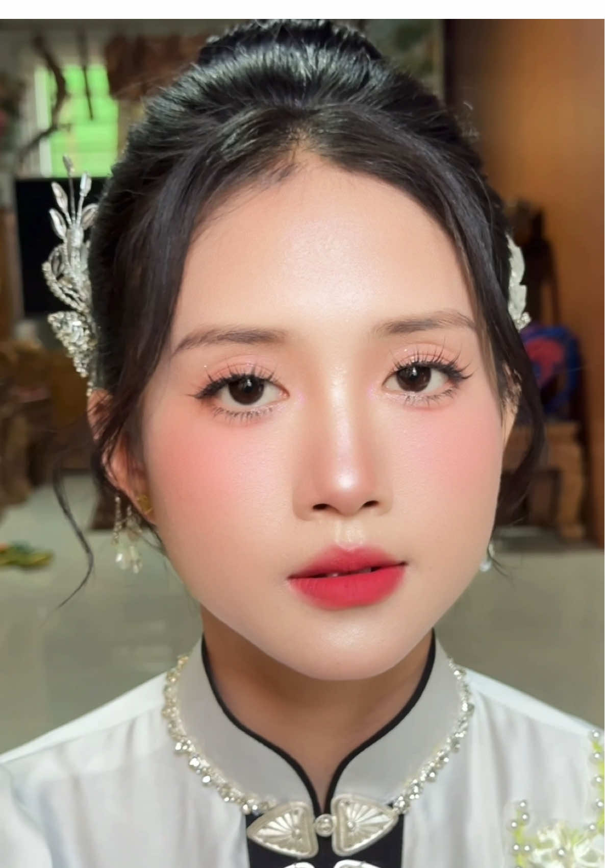 Dâu ngày cưới nhà mình đây #26sonla #makeup #codau #dantocthai 