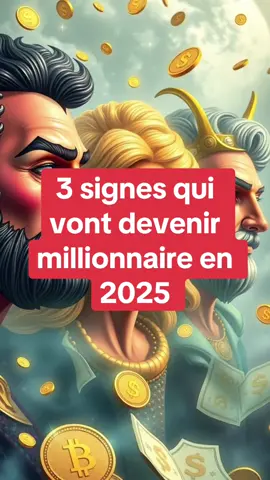 3 signes du Zodiaque qui vont devenir millionnaire en 2025. #zodiaque #horoscope #astrologie #2025 