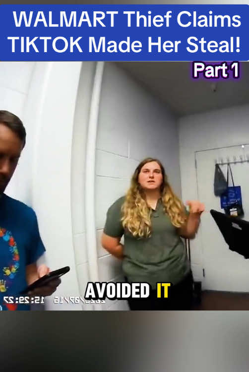 WALMART Thief Claims TIKTOK Made Her Steal! #cops #copsoftiktok #police #viral #flypシ