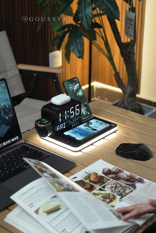 This is 7 in 1 Wireless Charging Station from @BezosMax-us and it can charge two phones,  your headphones AND watch wirelessly at the same time! It also has a huge LED clock, a light, thermometer… it’s basically everything you need in one!  Order now! #chargingstation #wirelesscharger #charger #tiktokshopblackfriday #tiktokshopcybermonday  #7in1wirelesschargerstand #giftideas #giftsforher #techtok #technology #gadget  #Christmas #Christmasdeals 