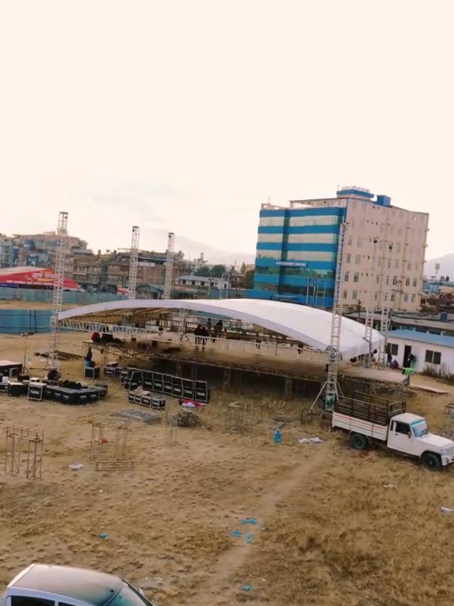 sonu nigam concert  25 december 2024  set up going on  #concert #boudha #sonunigam #liveconcert #sonunigamliveinnepal 