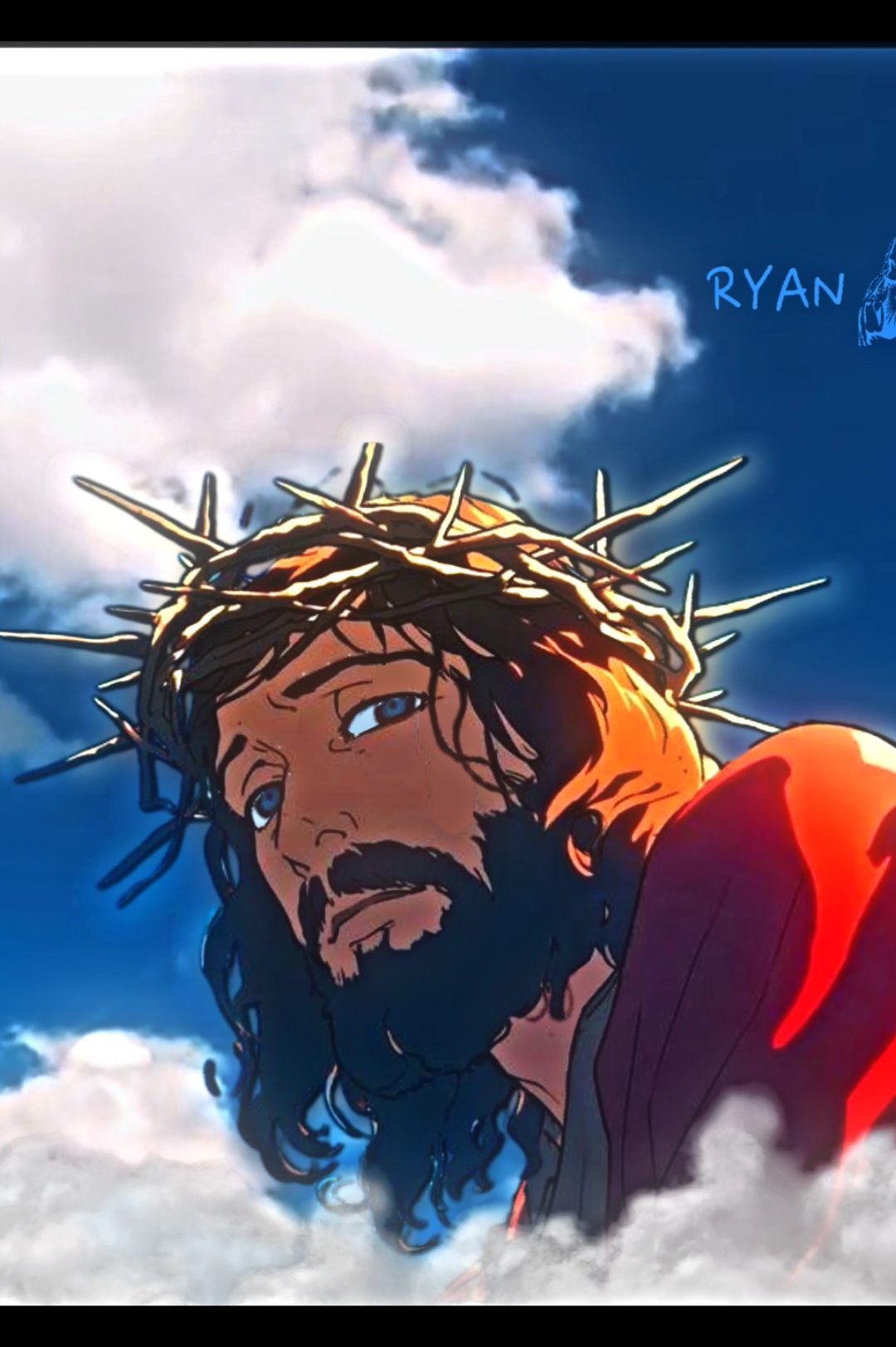 animation of Jesus made by me #jesus #christ #edit #christmas #fy #viral 