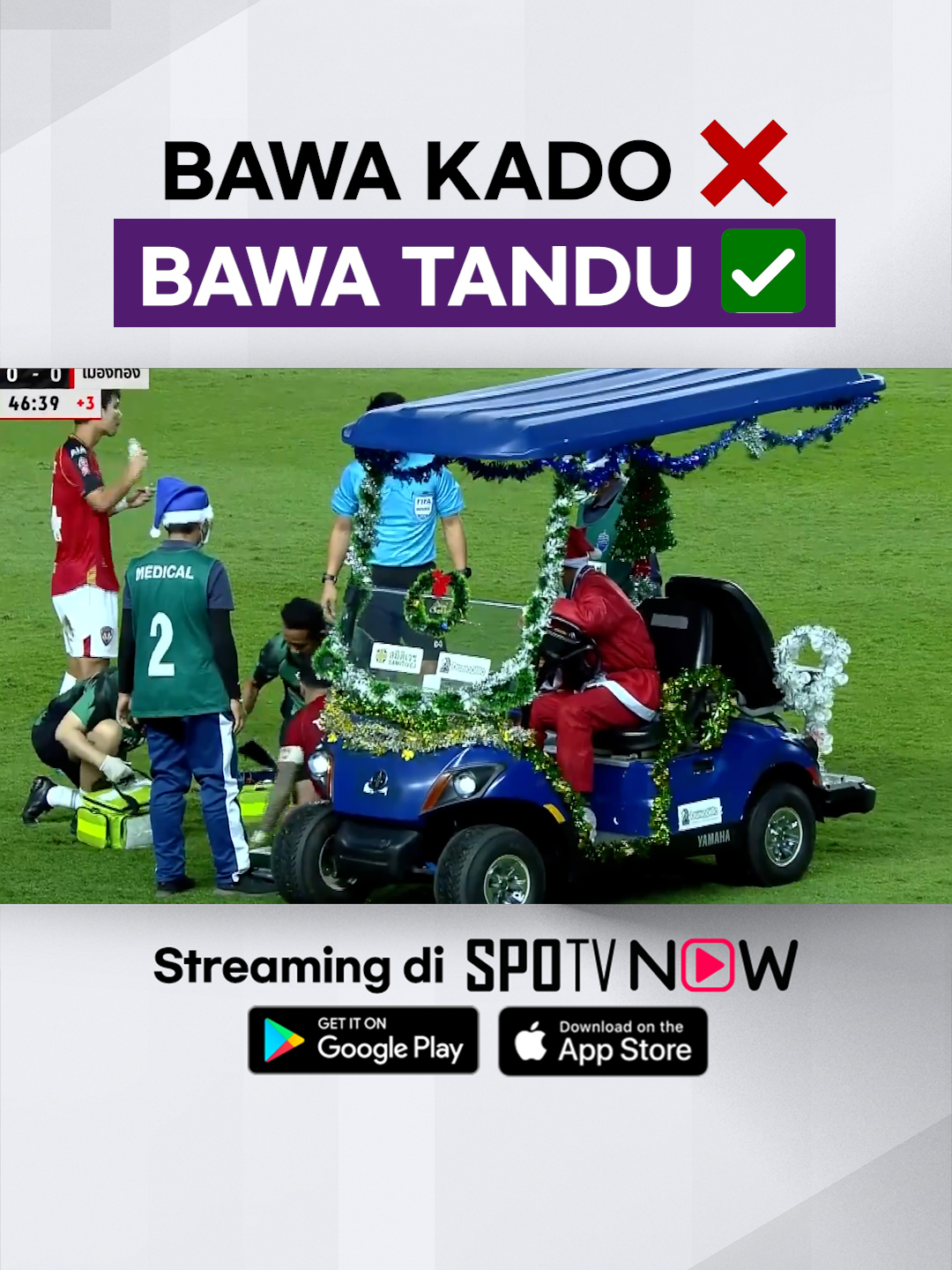 #ThaiLeague1 ⚽ -  Lucuuu sekali Buggy Car di Thai League edisi Natal kali ini 😍 Saksikan Thai League 1 di SPOTV NOW! ⏭️ https://onelink.to/spotnow-thaileague1   Follow kami untuk konten EKSKLUSIF Thai League 1 lainnya! 🇹🇭⚽ #SPOTV #SPOTVIndonesia #RevoThaiLeague