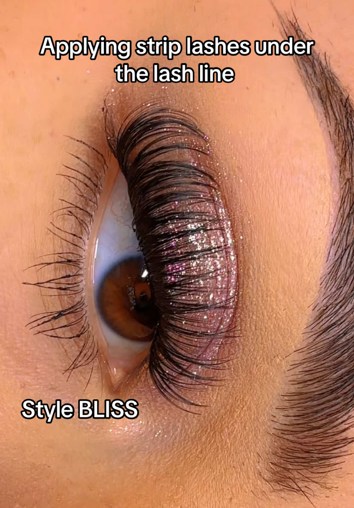 Bliss strip lash #lashes #lashtutorial #clearbondandseal 