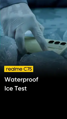 Ice Test Passed! realme C75 features IP69-rated, Industry’s best waterproof to sustain every wash!  Launching on Dec 23rd. #realmepakistan #DhulaiHoraiHai 