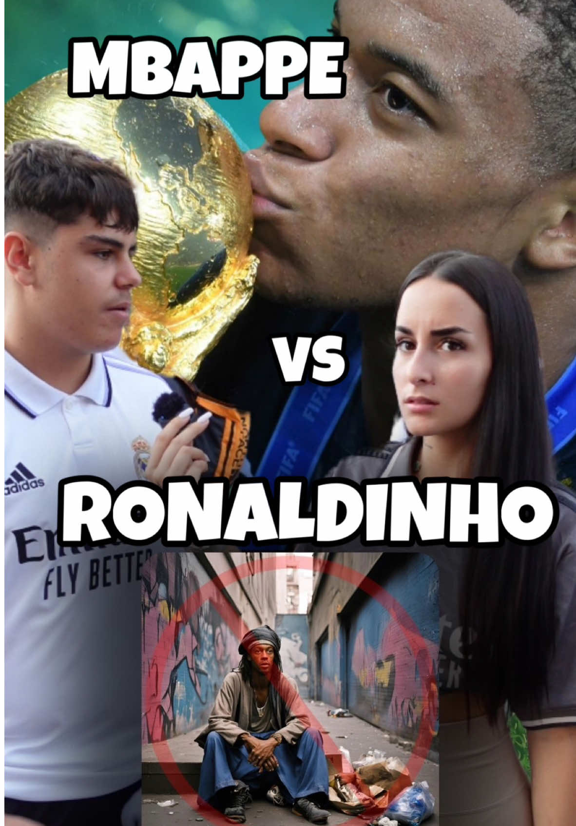 Ronaldinho no ha ganado nada?🤣⚽️ Te leo👀  #futbol #football #realmadrid #madrid #sarablancc #chicaguapa #girl #humor #broma #reels #viralvideos #futboleros #mbappe #ronaldinho #prime