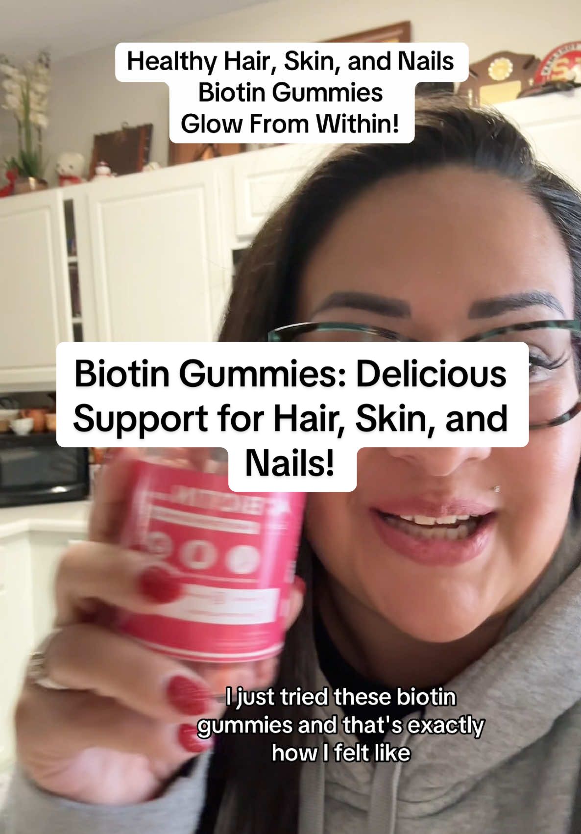 Looking for a delicious way to support your hair, skin, and nails? 🌟 Biotin gummies are packed with essential nutrients to promote stronger nails, glowing skin, and healthier, longer hair. Add them to your daily routine and let your natural beauty shine! #Biotin #healthyglow #hairskinnails #wellnessroutine #beautyboost 