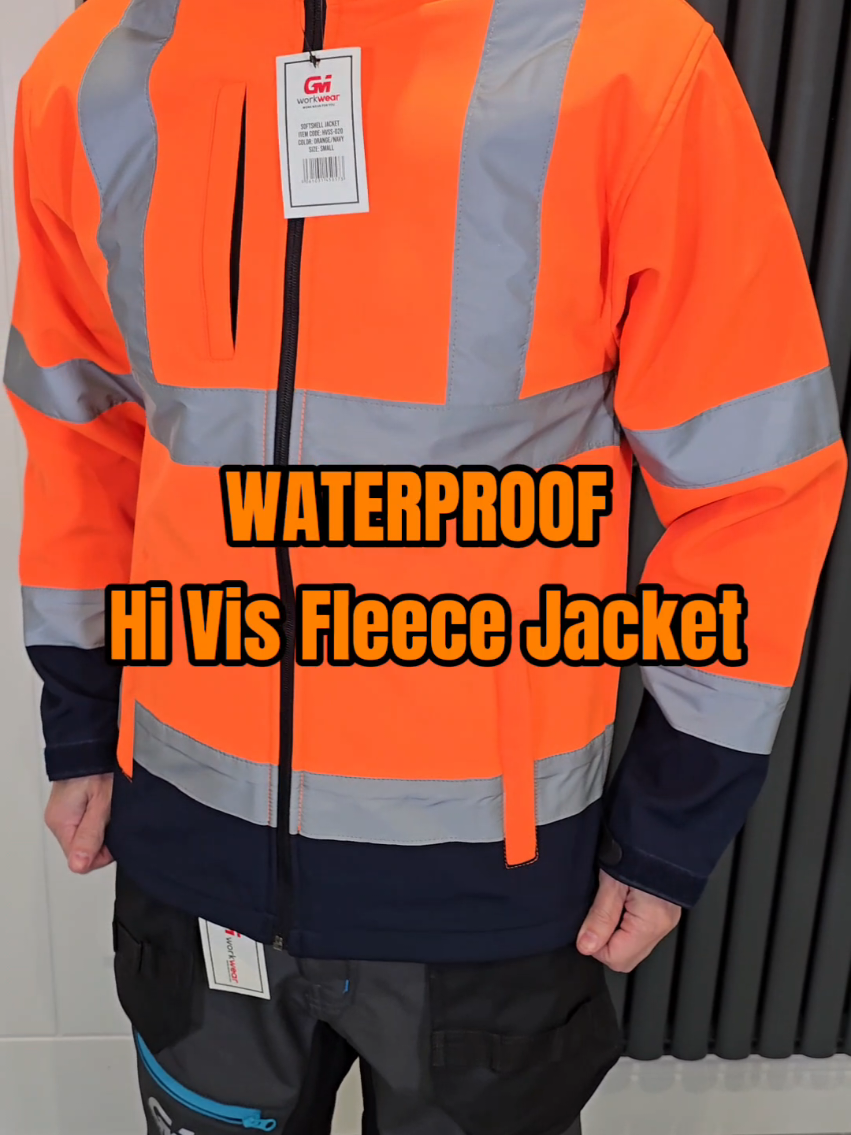 Waterproof Hi Vis Jacket  #Waterproof #hivis #ppe #workwear #workclothes #tiktokmademebuyit 