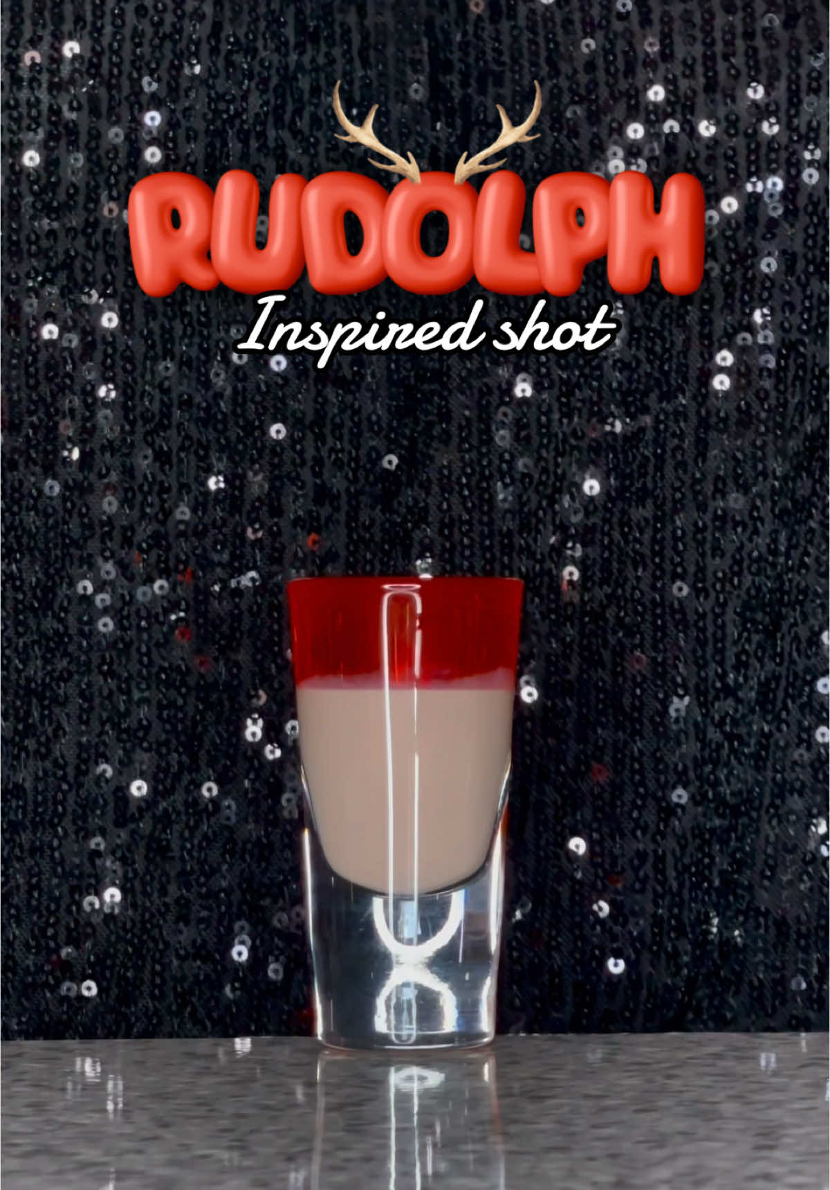 RUDOLPH INSPIRED SHOT 🦌 #shots #christmascocktails #cocktails #christmas 