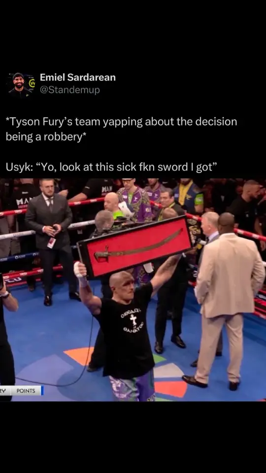 Usyk wins on points in a close fight with fury #usyk #tysonfury #boxing #heavyweight #undisputed 