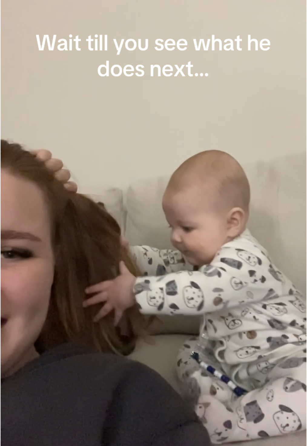 Only 5 month old and he did this 🥰😂 #baby #babiesoftiktok #babytok #babyfever #fun