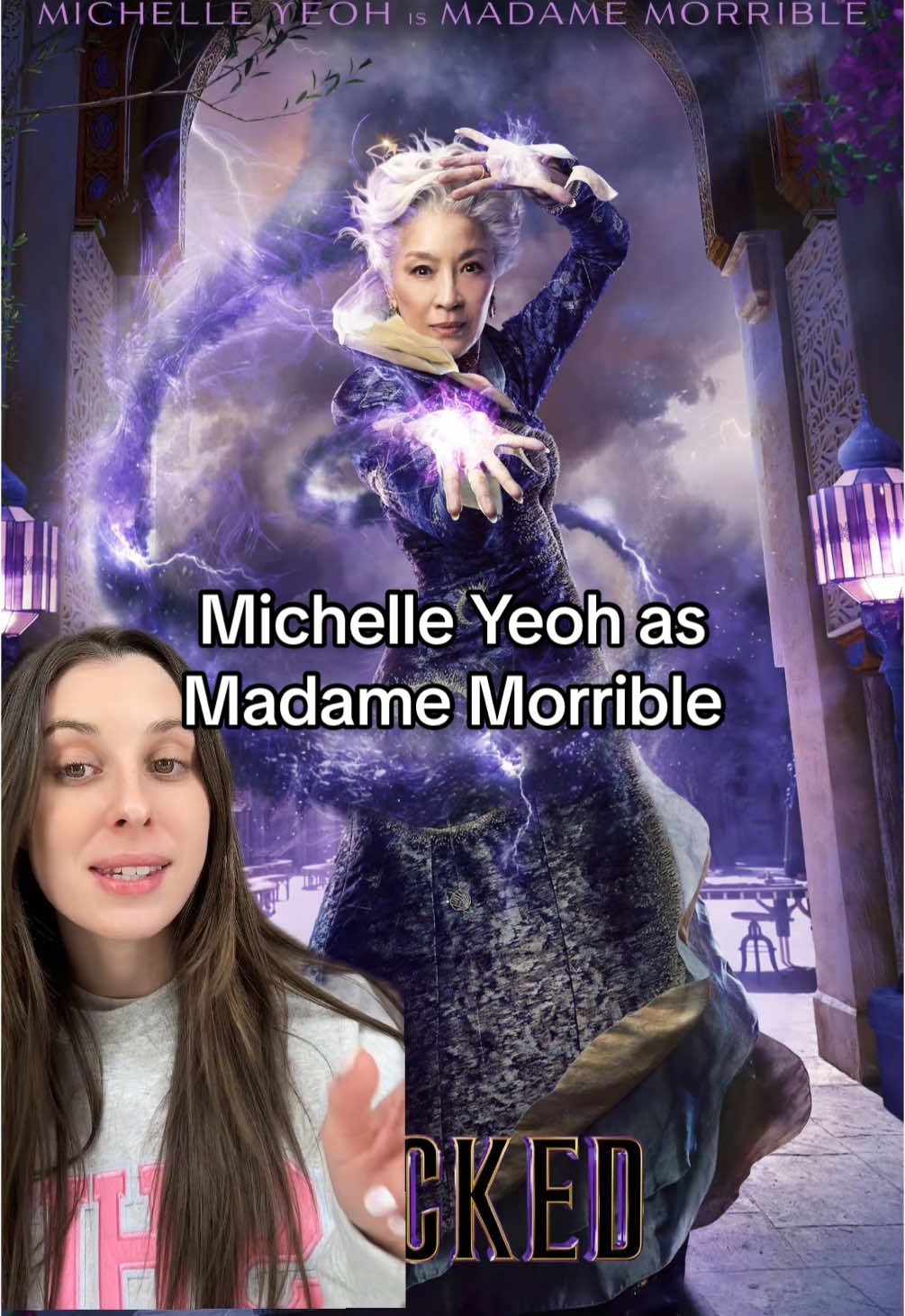 Michelle Yeoh hit for me, what about you? #wicked #wickedmovie #michelleyeoh #madamemorrible #thewizardandi #casting #flyingmonkeys #greenscreen  