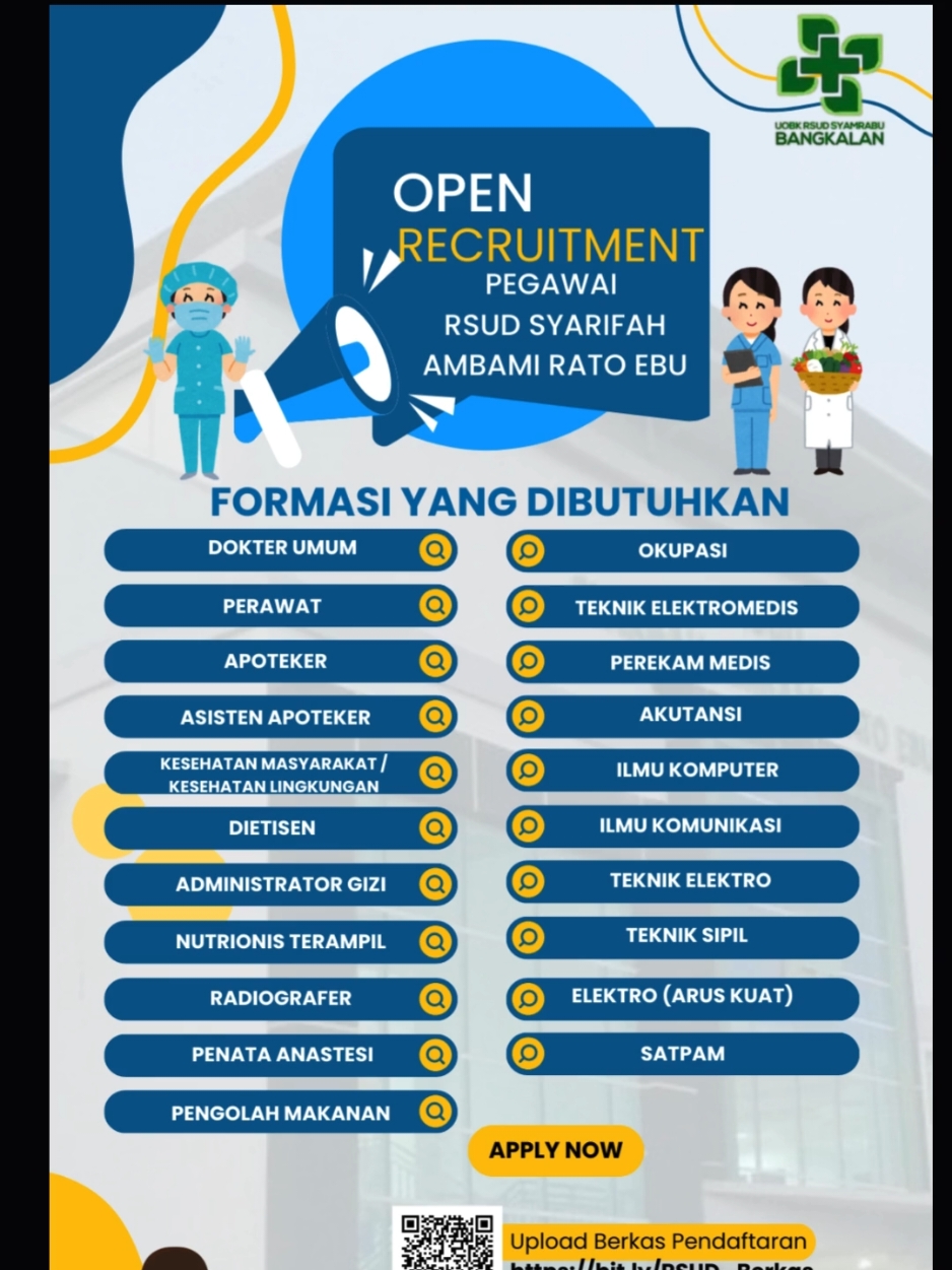 ... #rsudsyamrabubangkalan #openrecruitment #fypシ゚viral #tiktok BISMILLAH.. We are Open Recruitment... Let's Joint Us..