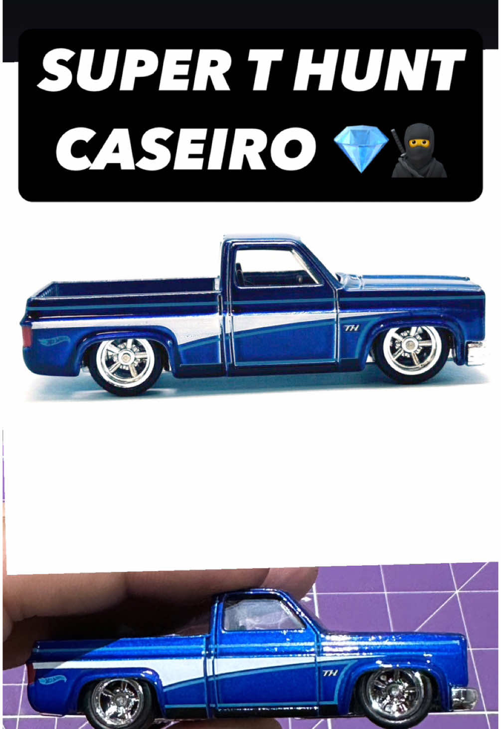 Assiste aí 💎👀🥷 . .. . #diecast #hotwheels #silverado #silveradosuper #superthunt #superthreasurehunt #thunt #th #hotcarcollection #custom #hotwheelscustom #hotwheelscollectors #hotwheelsmalaysia #diecast164 #hotwheelsbrasil