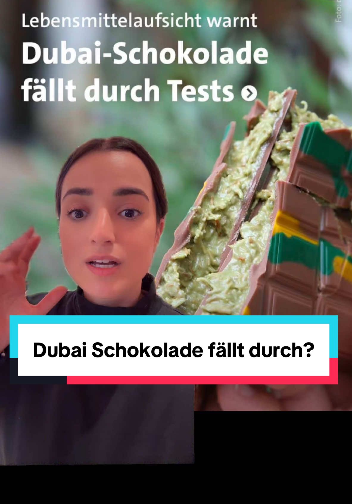 Dubai Schokolade wurde jetzt getestet und 7 von 8 Schokoladen sein im Test durchgefallen 🤯 Unsere Dubai Schokolade (das deutsche Original 🙃) wird unter strengen Richtlinien zu 100% in Deutschland hergestellt. Natürlich wird sie regelmäßig analysiert. Ihr könnt euch also sicher sein, dass ihr zu 100 % qualitative Dubai Schokolade in den Händen haltet 🤤🍫 #dubaischokolade #dubaichocolate #pistaziencreme #kadayif #tahini #kikisdubaischokolade 