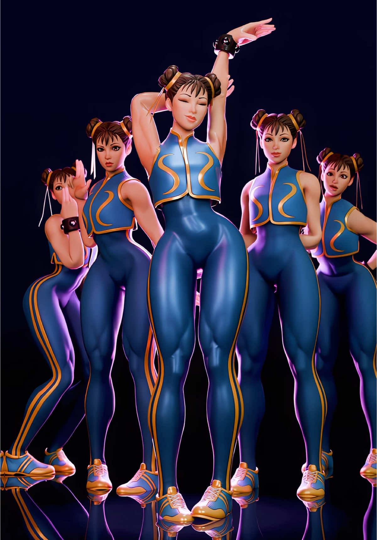 Chun-Li new Gaming Setup❤️‍🔥 #fortnite #razer #fortniteog #fortniteupdate #blender #animation 