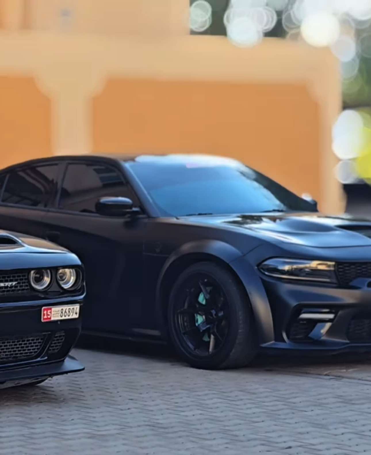 The black monster 😈 . . . . . . . . . . #fyp #hellcat #dodge #foryou #dodgechallenger #دوج #هلكات 