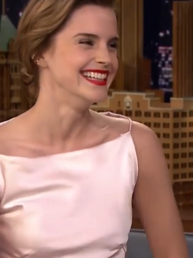 Emma Watson mistaking Jimmy Fallon for Jimmy Kimmel #emmawatson #jimmyfallon 