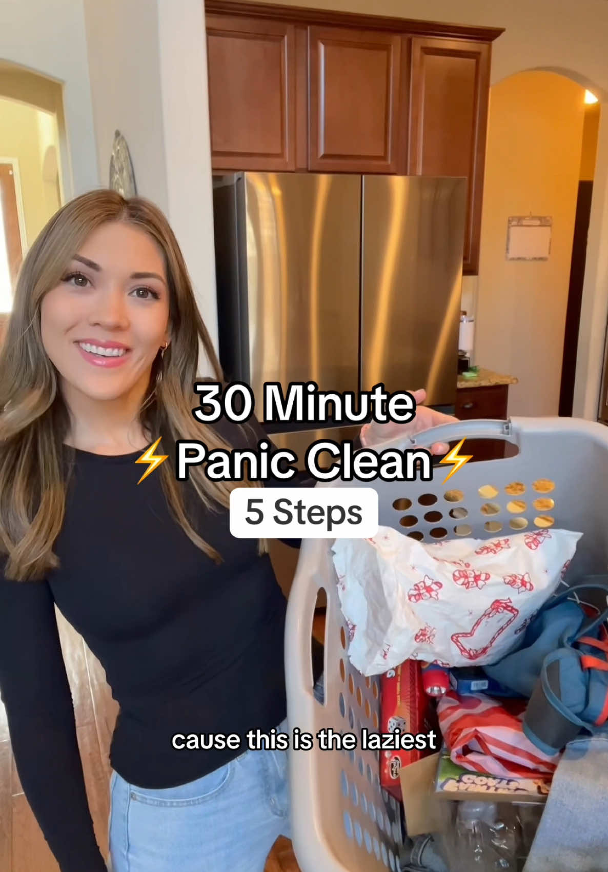 Was so focused on Christmas prep and getting everything done for this first big roadtrip with the crew that i almost forgot the pre-vacay clean 😅 Having a self emptying smart robovac is key otherwise this would have been over 30 minutes for sure 🙌🏻   #momlife #motherhood #moms #CleanTok #cleanwithme #cleaningmotivation #cleaningtiktok #cleaningtips @Procter & Gamble @Clorox @Lysol US @Shark Home @Levi’s @simplehuman @Wayfair @Zbar @CLIF BAR 