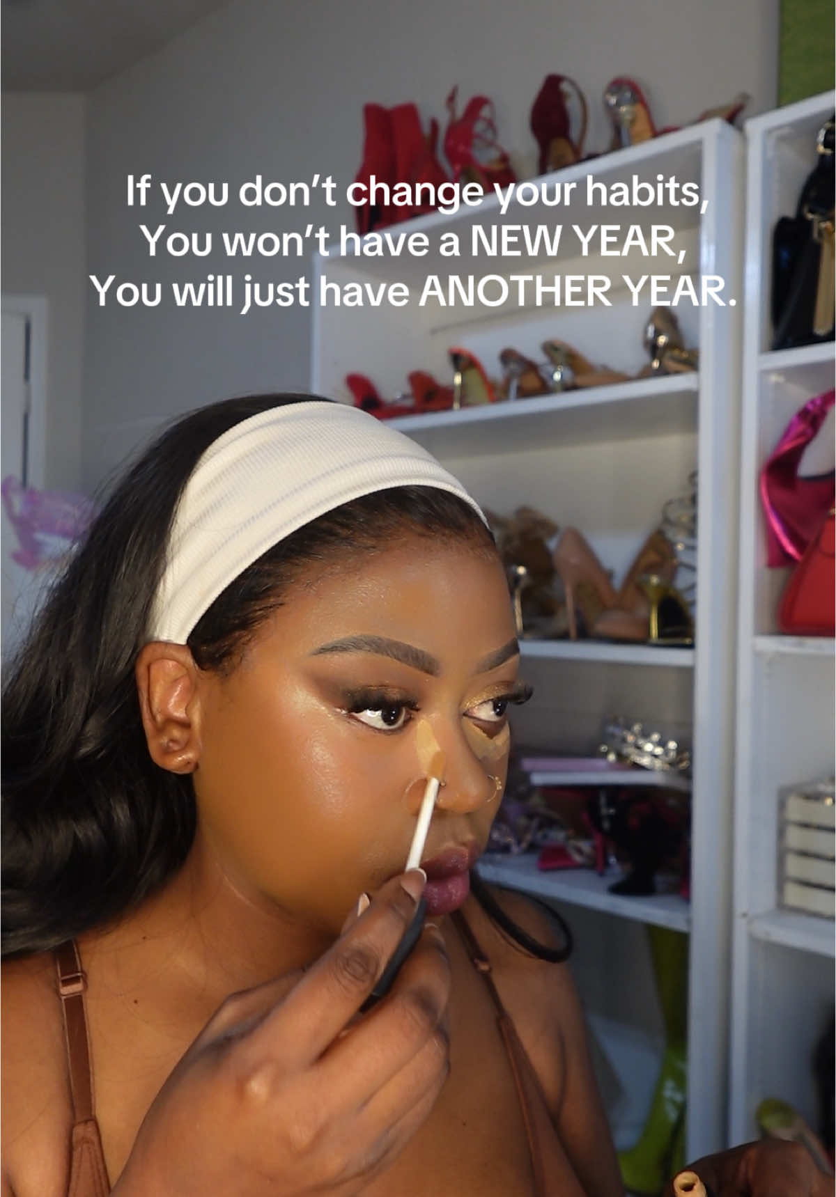 Changing old bad habits 👌🏾 #newyear #2025 #SelfCare #selfimprovement #blackgirlmagic #goodhabits #selfgrowth #fyp 