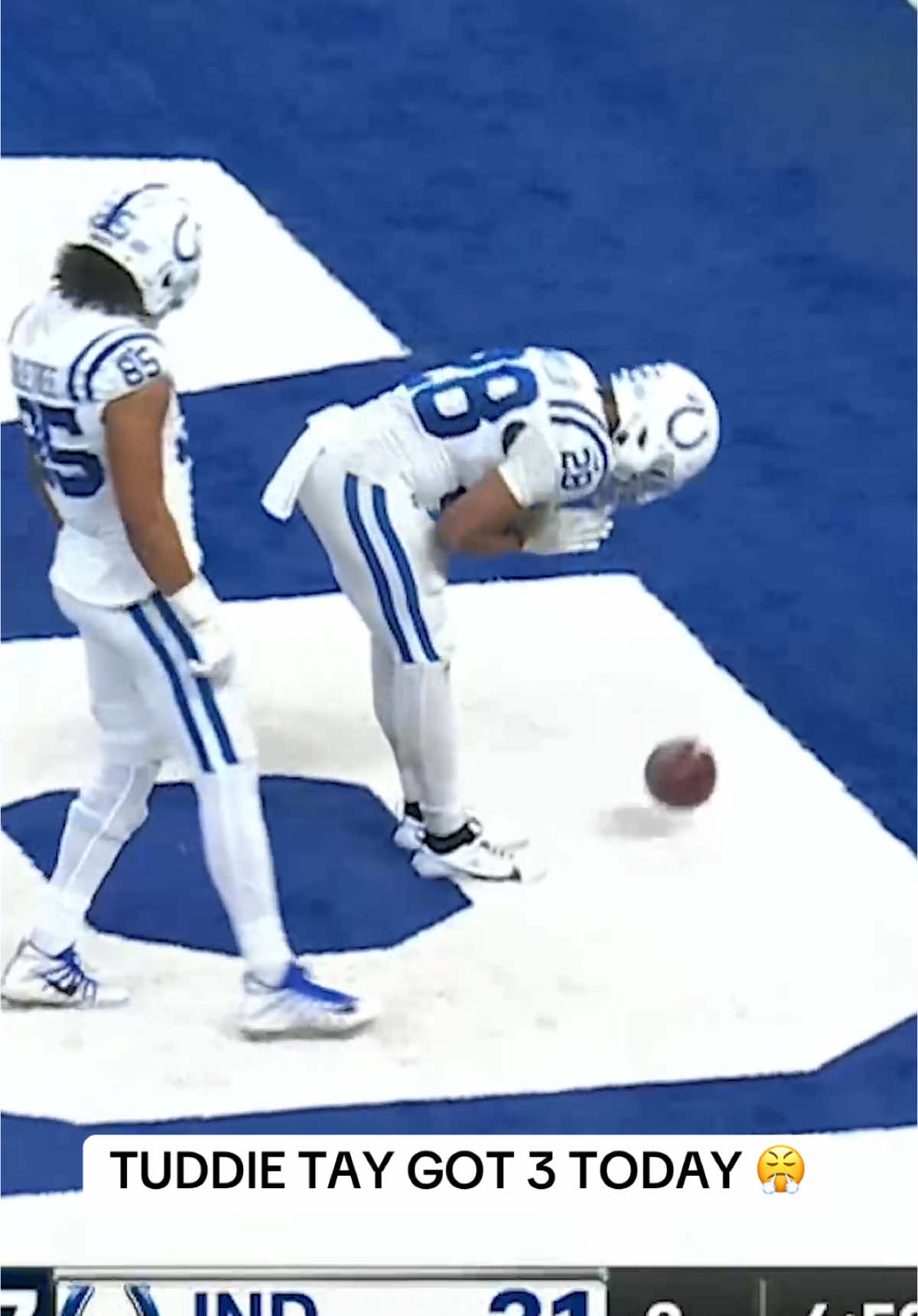 #JonathanTaylor scores his THIRD #touchdown against the #Titans 💪 (📺 CBS) #NFL #Colts #trifecta 