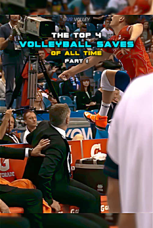 The top 4 volleyball saves of all time - part 1 #volleyball 