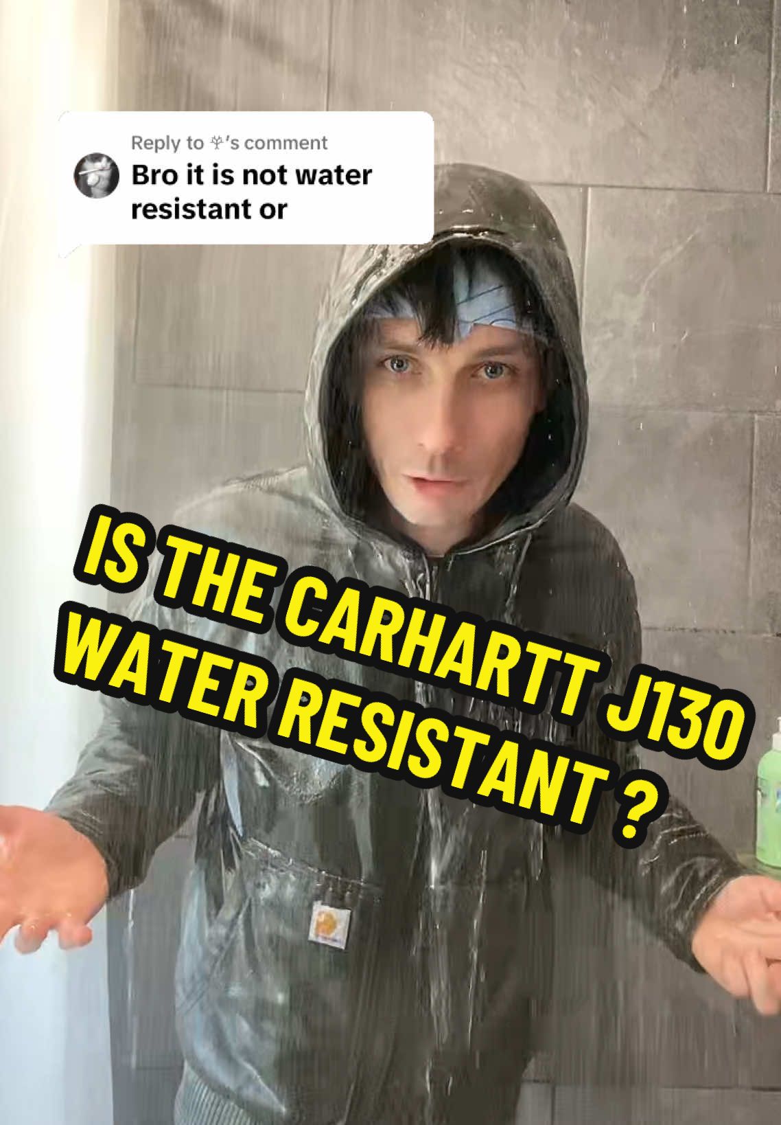 Replying to @𖣂︎ the carhartt j130 is the jacket you need this winter ! Is the carhartt j130 water resistant ? #carhartt #bluecollar #construction #workwear #tiktokmademebuyit CONSTRUCTION CLOTHING 