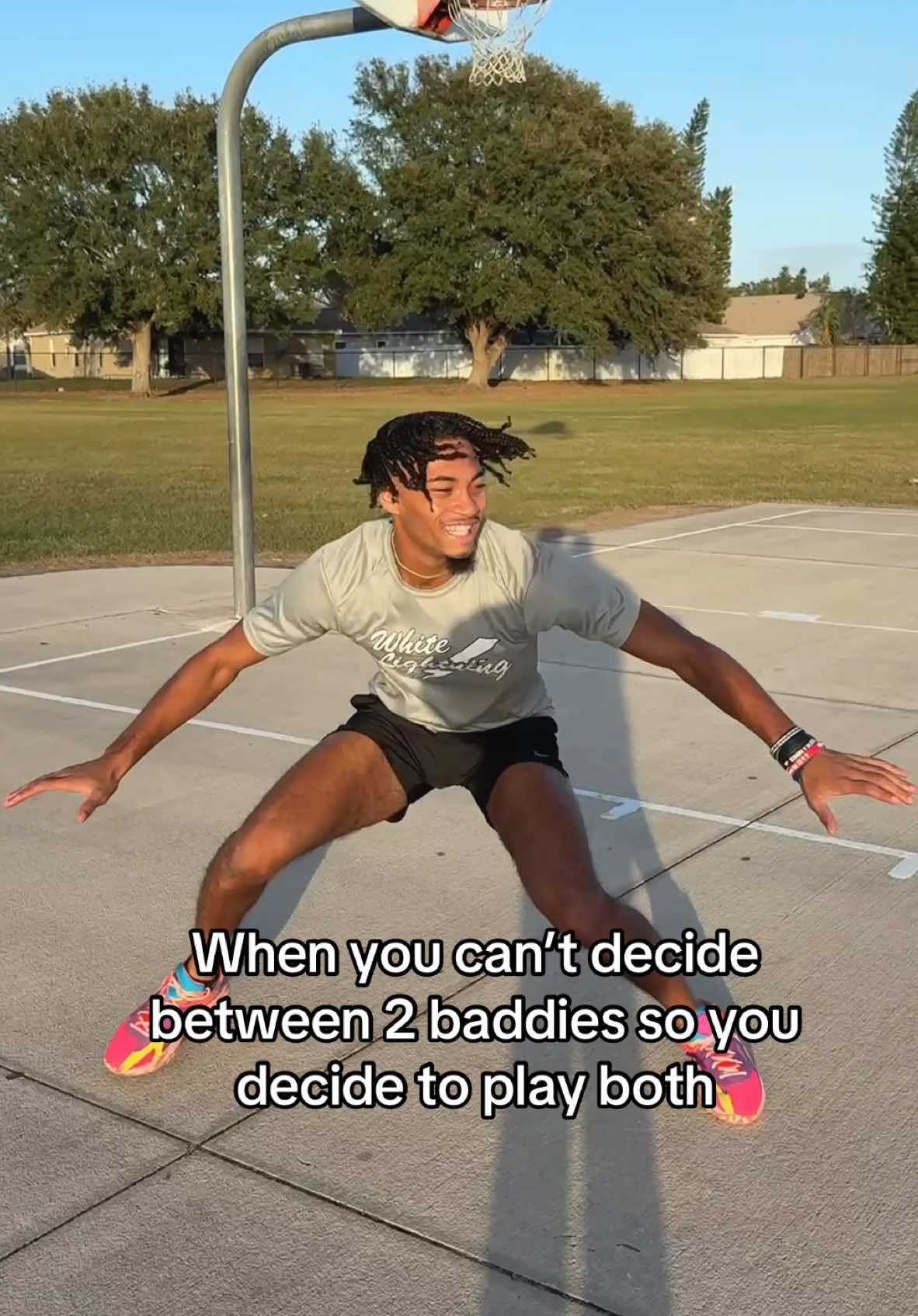 Then you end up fumbling both of em 😂💀 #basketball #Relationship #viral #athlete 