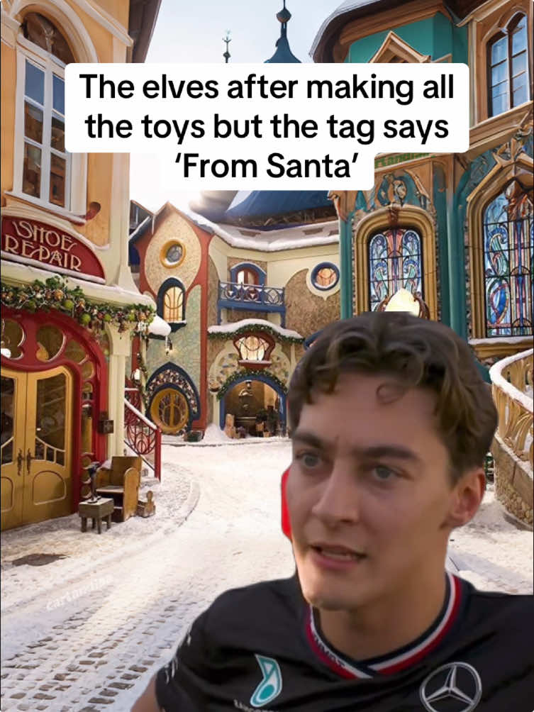 #georgerussell the F1 secret Santa video is out on yt to watch  #f1edit #charlesleclerc #edit #f1edit #fyp #gr63 #ferrari #mercedesamg 