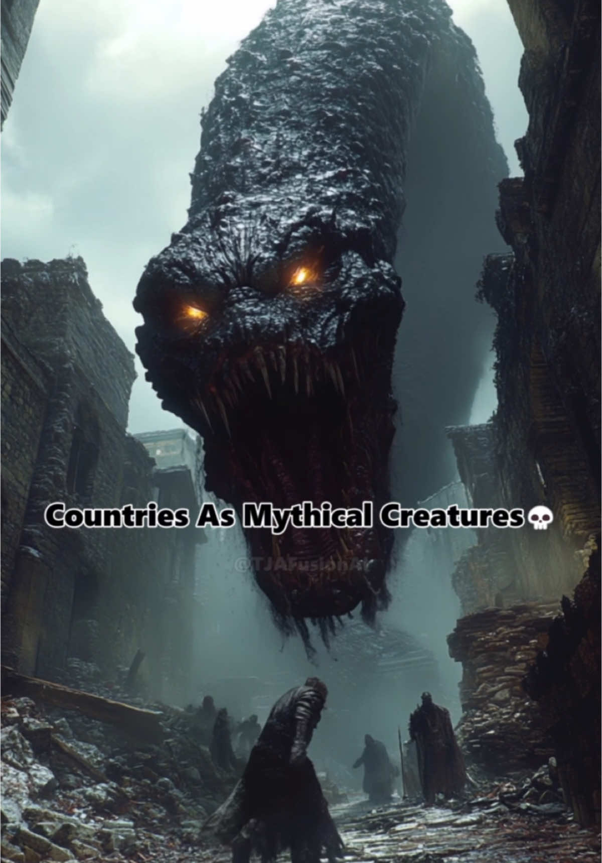 COUNTRIES AS MYTHICAL CREATURES💀pt 2 If you want to start creating content like this today, check out the link in my bio✅ #midjourney #midjourneyai #midjourneyart #countries