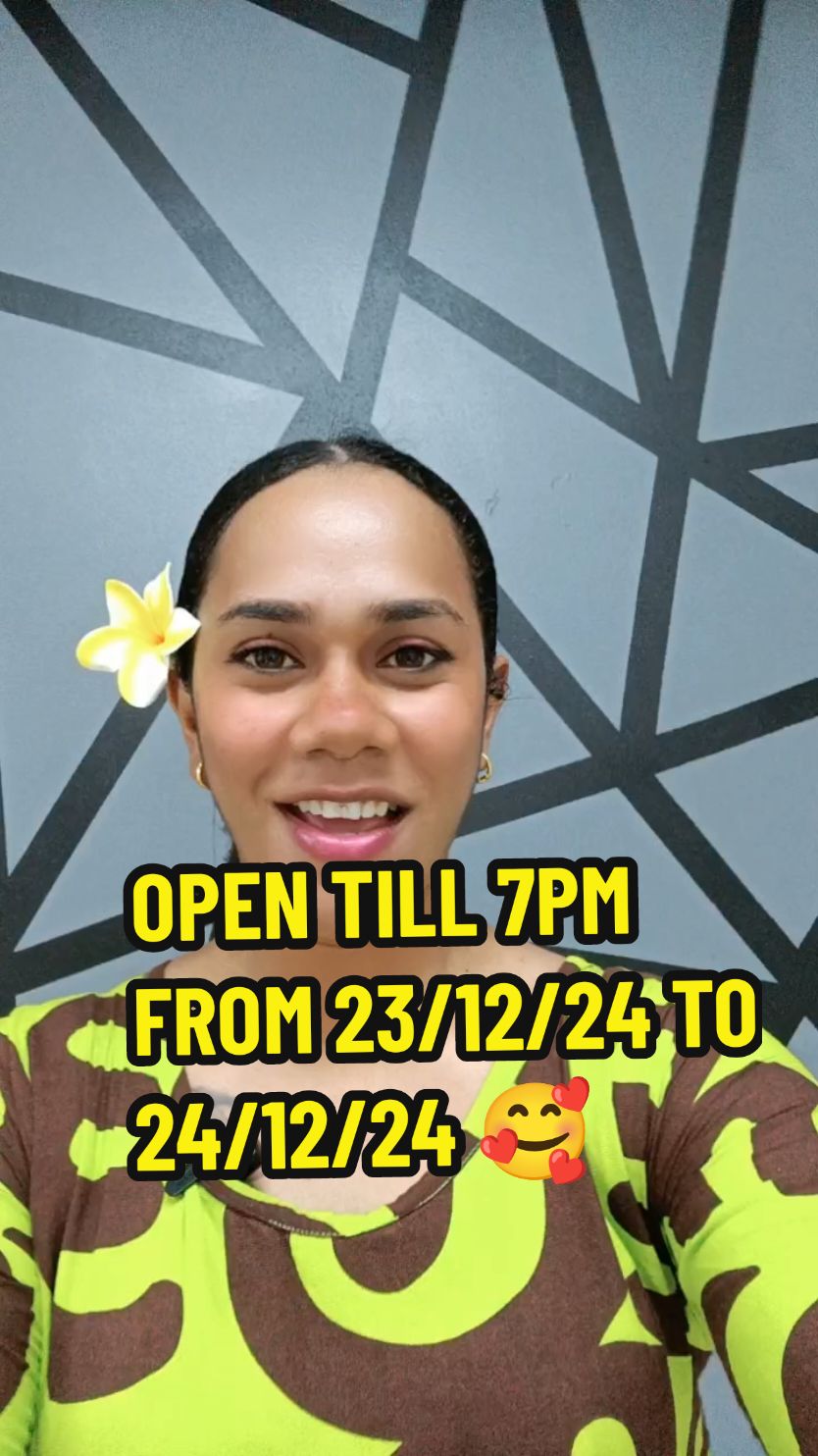 Extended Hours For Your Festive Shopping 🤗#paradise_exclusives_fiji🔥 #Lautoka_Namaka_Nausori_Shops #Good_Value_Great_Style #tiktokfiji🇫🇯 