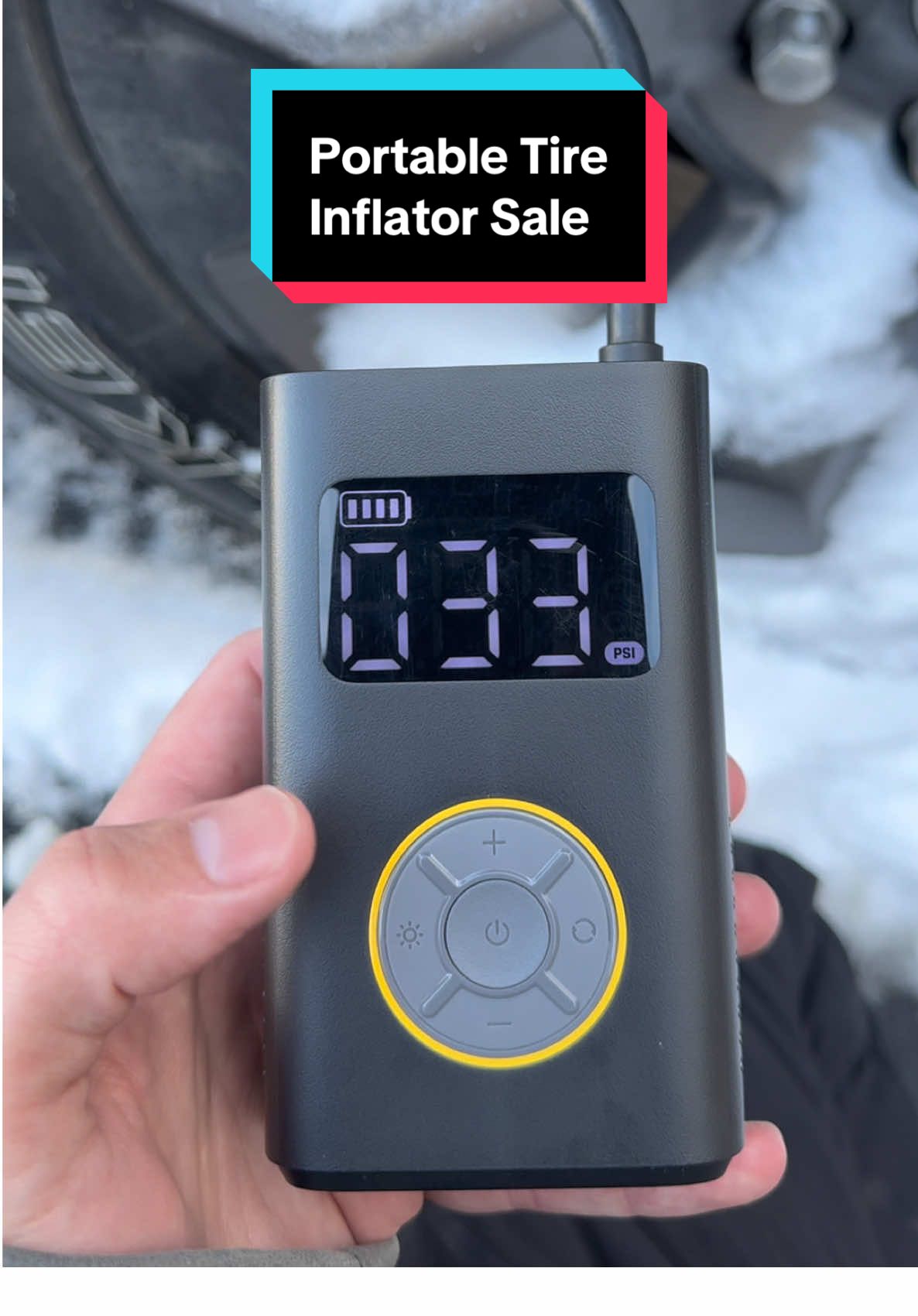 If you have to put air in your tires this inflator makes it so easy #creatorsearchinsights #tireinflator #portableinflator #fanttik #car #lowtirepressure #mechanic #tiktokshopnewyearnewaura #tiktokshoplastchance #mademyyear #spotlightfinds 