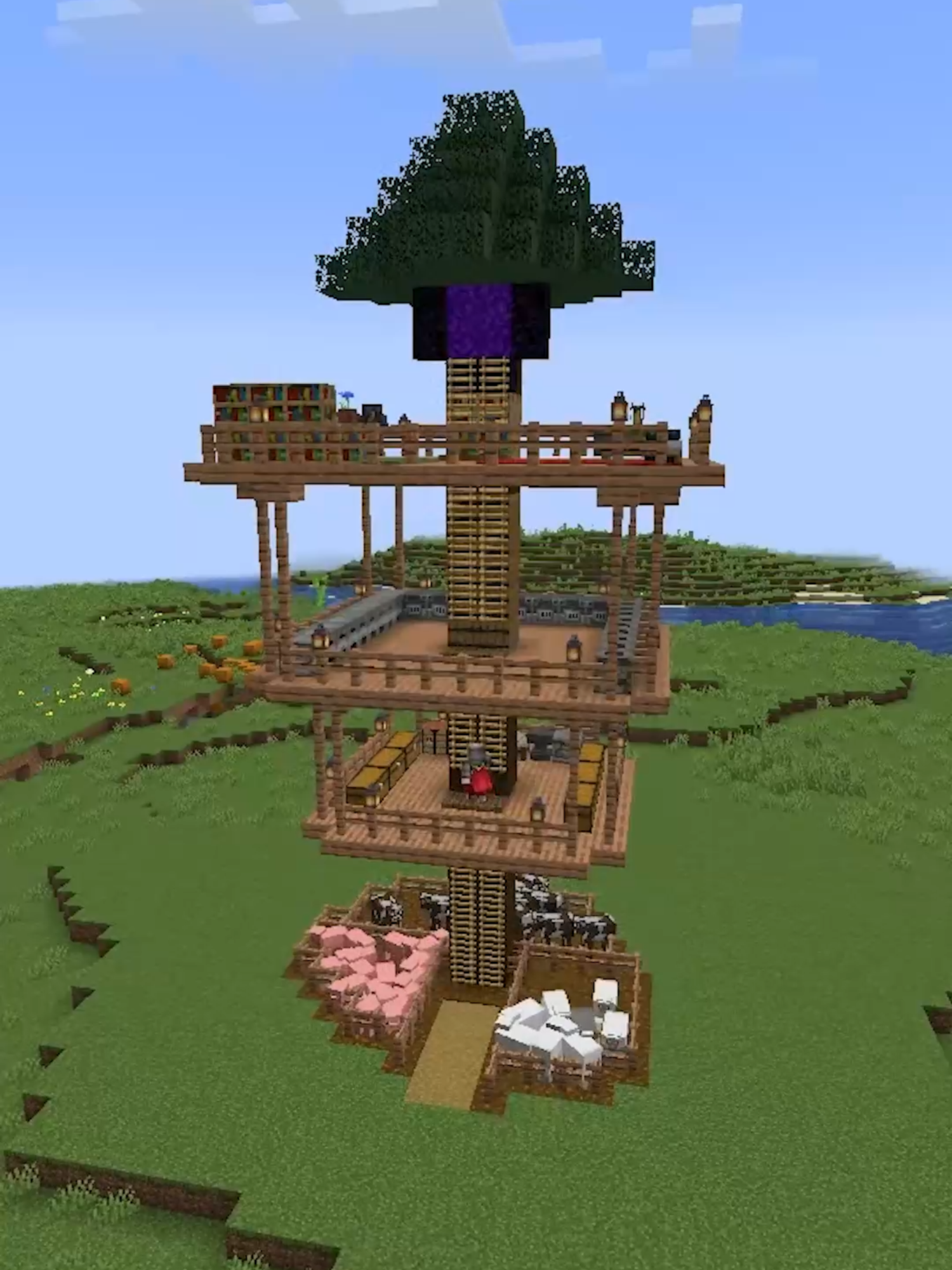 LA MEJOR CASA DEL ÁRBOL EN MINECRAFT! 😱🌳 #Minecraft #videojuegos #gaming #hack