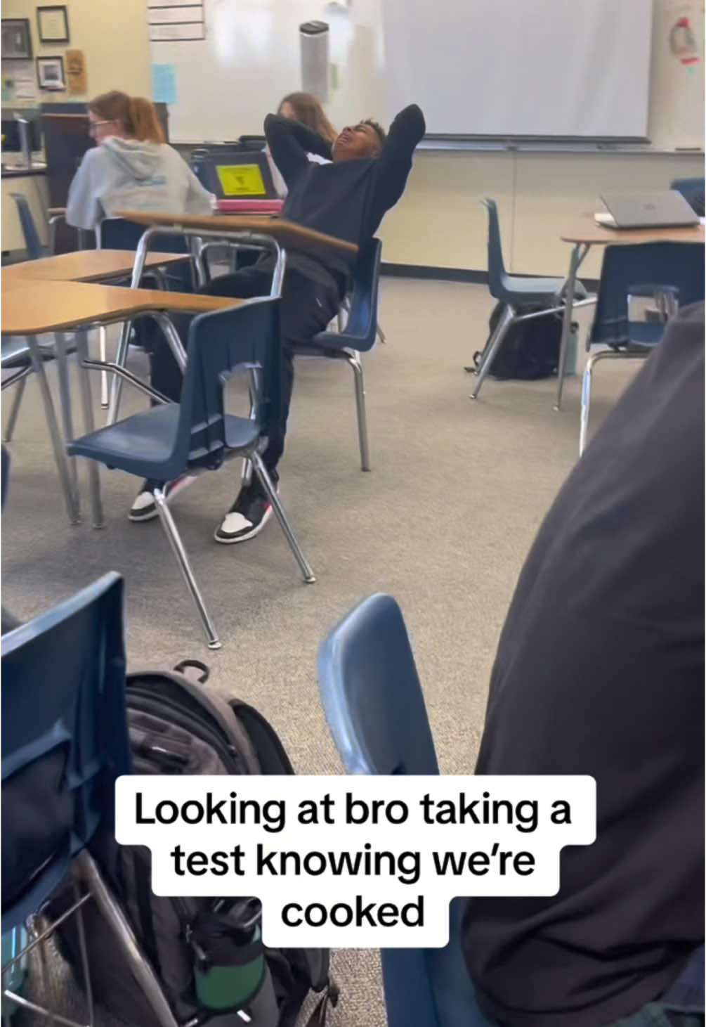 When you get that look you know it’s over. 💀 (@Hadio) #funny #friends #school #test #fail 