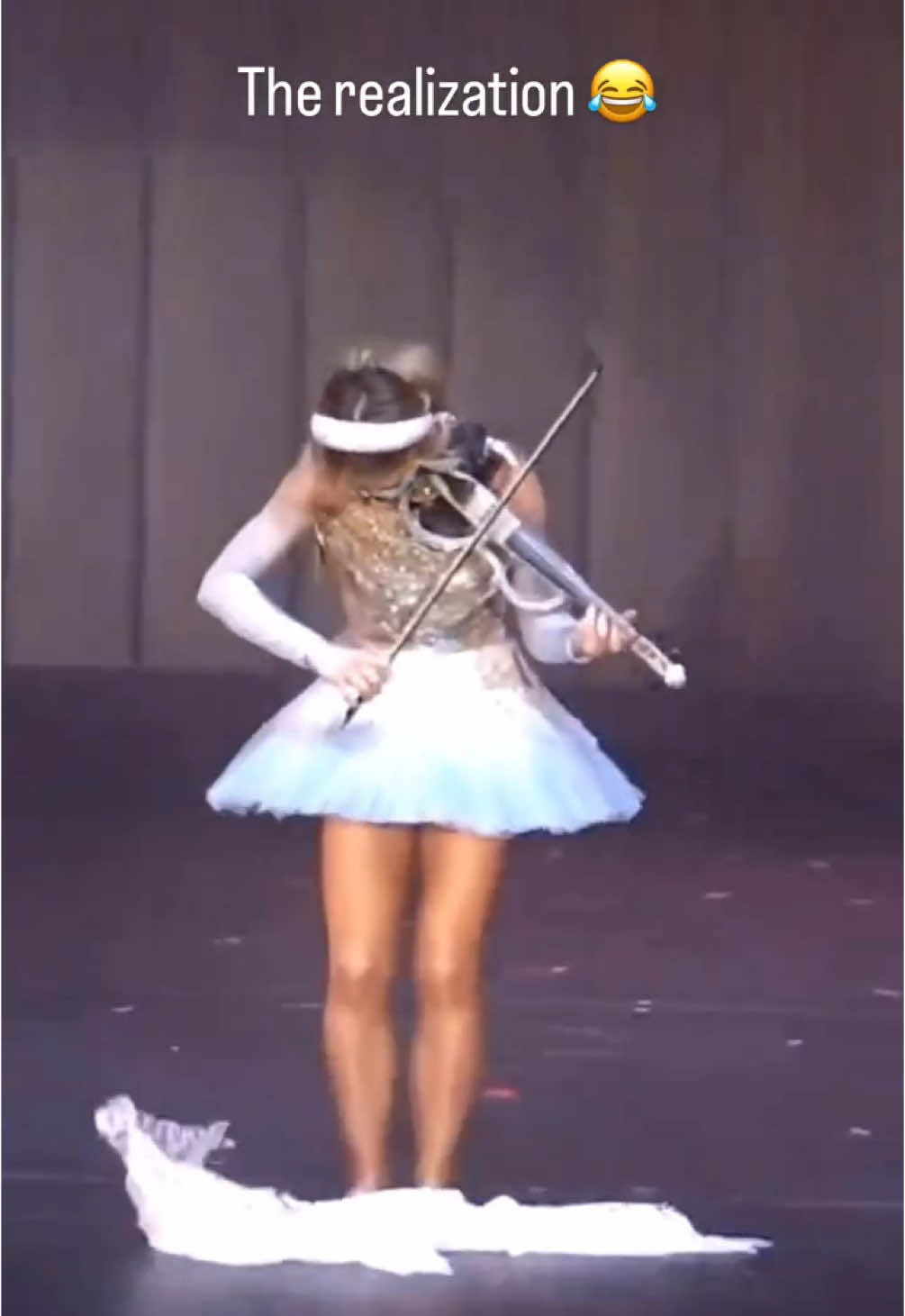 Please comment your life lessons you take away from this. 🤣 wrong answers only. #costume #fail #violin #liveshow 