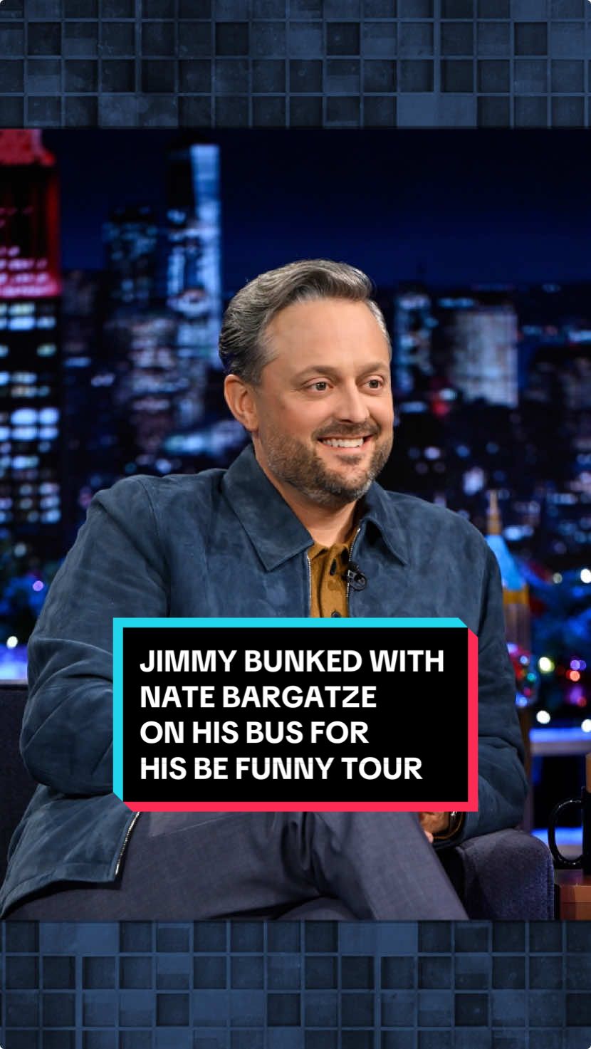 Jimmy bunked with @Nate Bargatze on his bus for his Be Funny Tour 🤣 #FallonTonight #TonightShow #NateBargatze #JimmyFallon 