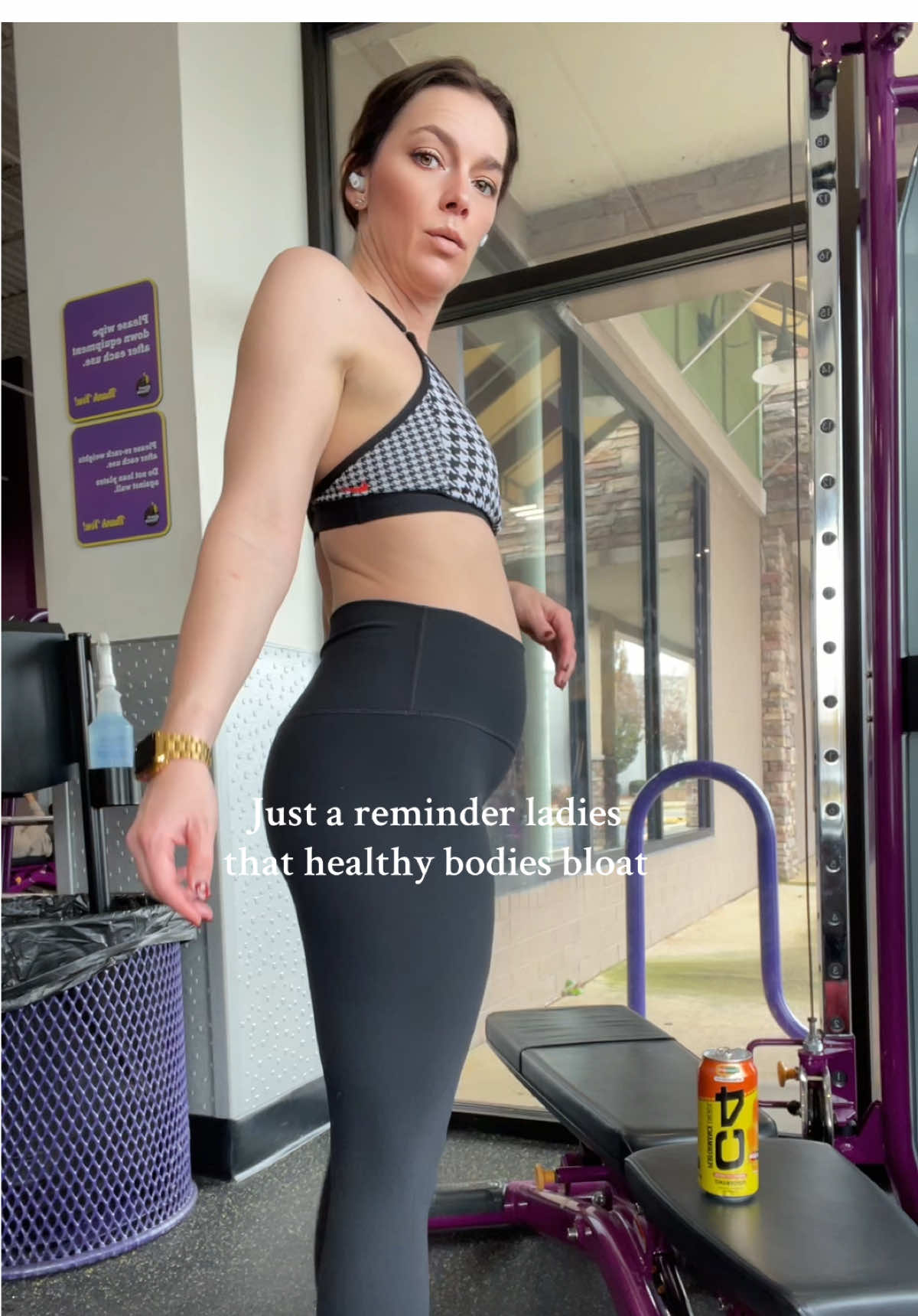 I wish someone had told me this when i started my fitness journey.  #bloating #bodypositivity #body #girlprobs #gymgirls #gymgirlsoftiktok #loveyourbody @C4 Energy @Planet Fitness 