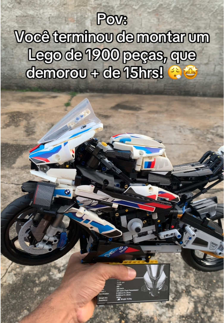 Deu trabalho, mas essa BMW M1000RR é simplesmente incrível! 🤩😮‍💨 #lego #legotiktok #aliexpress #legonerico #legotechinic #motos #bmwlife #motobmw #m1000rr #bmw1000rr #_lucasvsilva2 