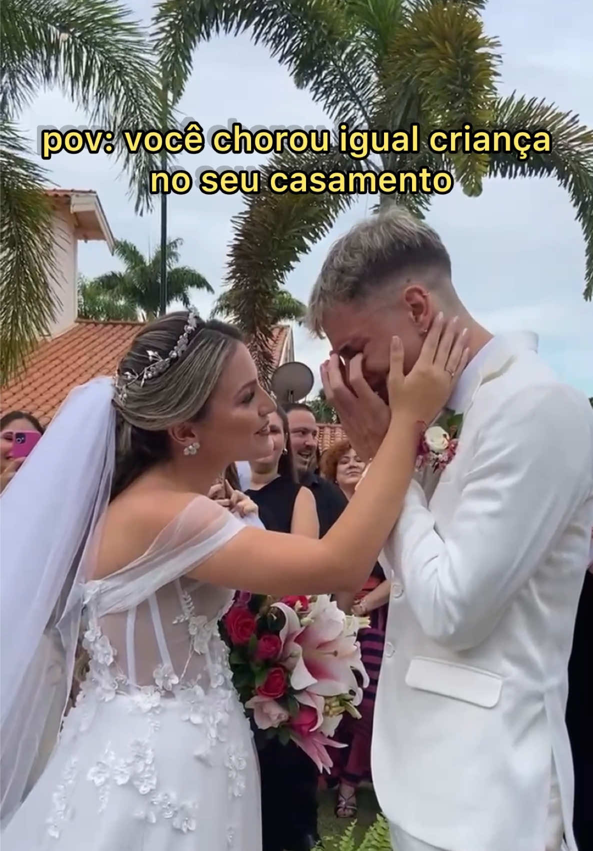 Eu sabia que ia chorar, mas não imaginava tanto kk #fyp #casal #casamento 