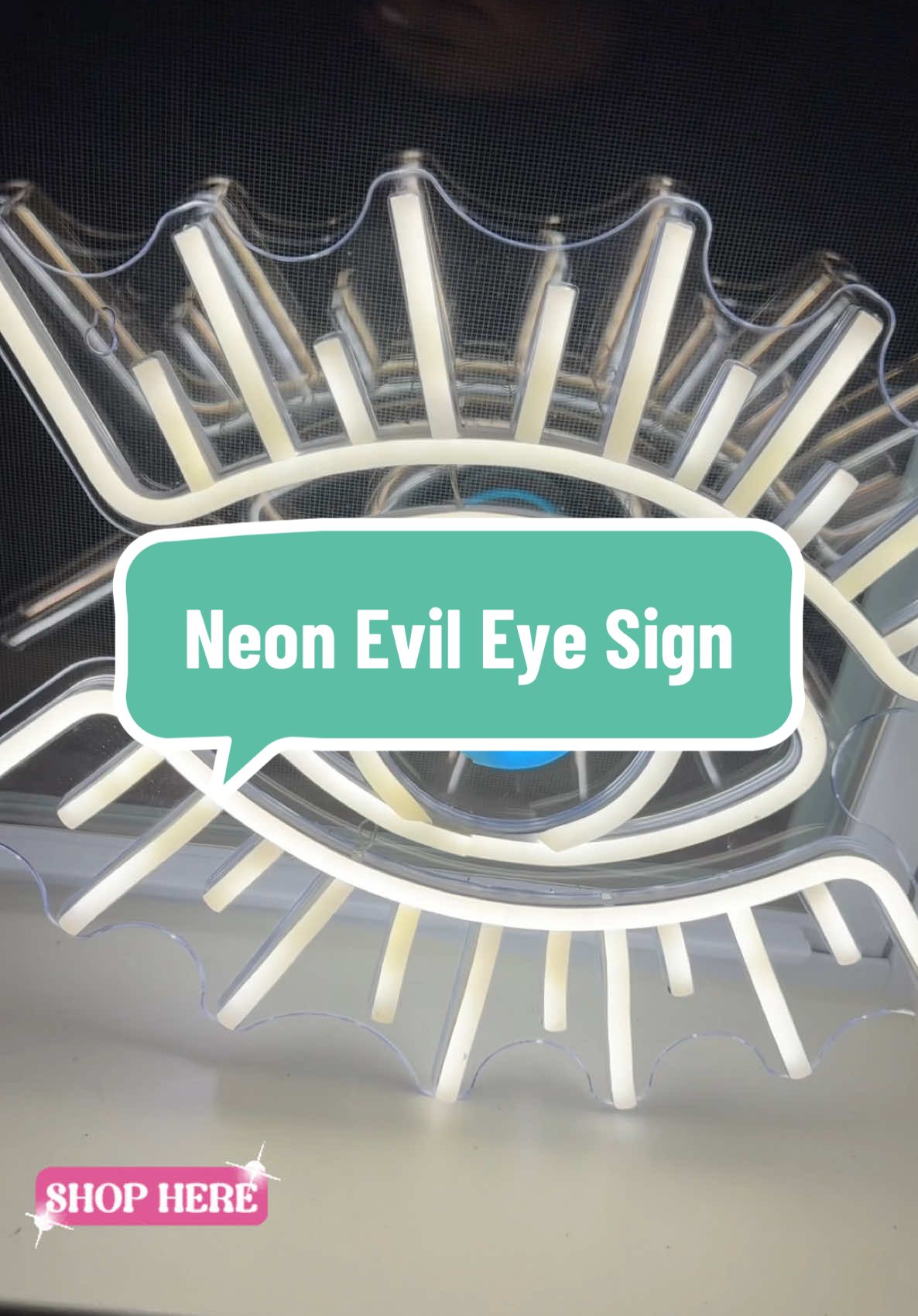 Evil eye neon sign #evileye #eveileyesign #neonsign 