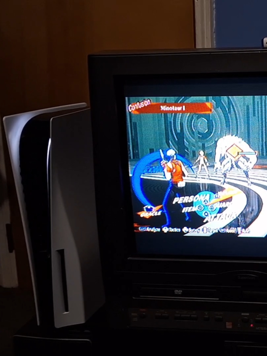 Persona 3 Reload on the CRT #persona #persona3 #persona3reload #ペルソナ #shinmegamitensei #真女神転生 #CRT #PS5 