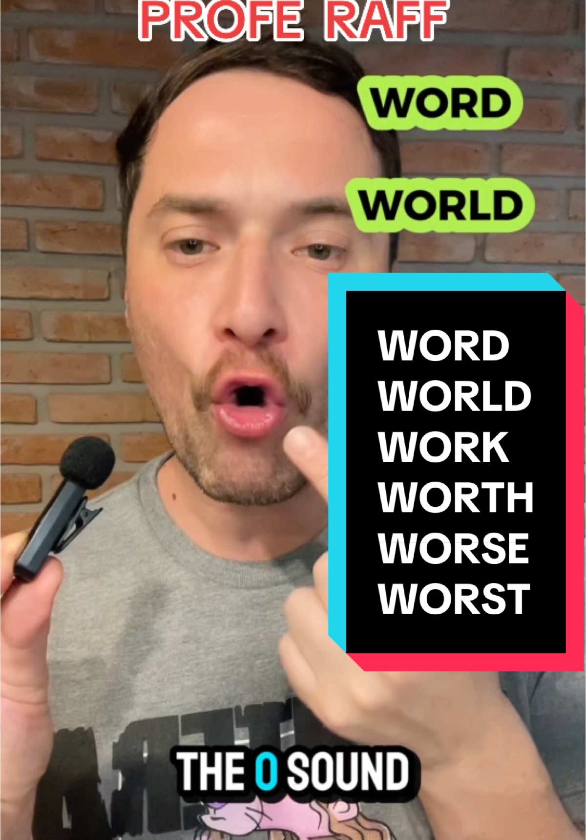 WORD, WORLD, WORK, WORTH, WORSE, WORST (commonly mispronounce words) 🇺🇸 Speak English fast and fluently! Learn the correct pronunciation of common words! Speak English fast and fluently!   … #english #englishlearning #englishspeaking #englishteacher #inglesespaña #viral #viralvideo #Love 🇺🇸 #proferaff #longervideos #pronunciation #learnenglish #ingles #englishpronunciation #englishtips 😉 #parati #fy #connectedspeech #pronunciationtips #americanenglish #goviral #goviralgo #goviraltiktok #paratiiiiiiiiiiiiiiiiiiiiiiiiiiiiiii #paratii #paratiii #teacher 🇺🇸 #englishfluency 🚀