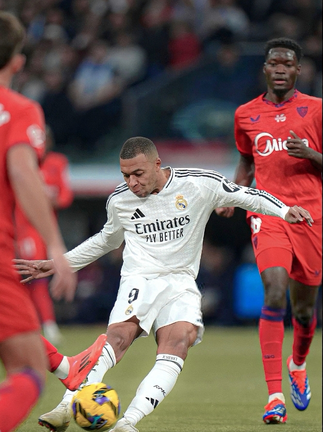 Kylian Mbappe Goal Today Real Madrid vs Sevilla Laliga #kylianmbappé #kylianmbappe #mbappe #mbappé #realmadrid #madrid #halamadrid #kingmadrid #laliga #fyp #foryou #footballedit #madridista #madridistas #realmadridcf 