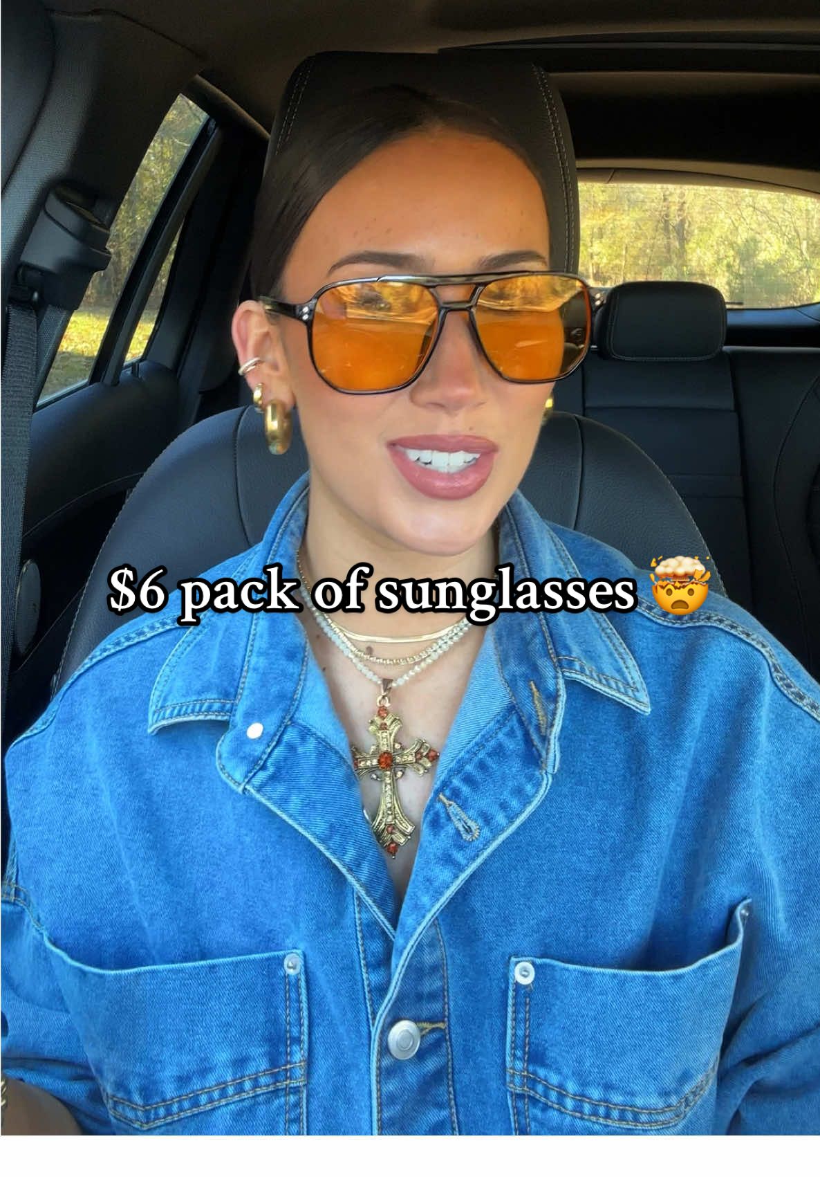 $6 for this pack of sunglasses?! 🤯🤩 RUN to buy them before they sell out!! #tiktokstyle #tiktokshopmademebuyit #sunglasses #cheapsunglasess #affordablefashion #fallfinds 