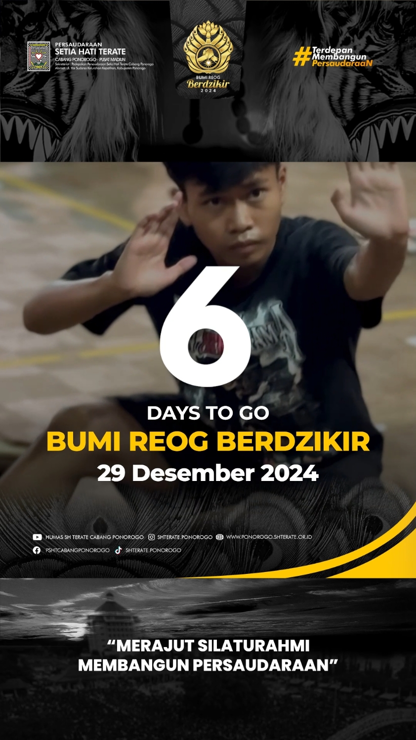 Kurang 6 hari lagi Bumi Reog Berdzikir 2024. 