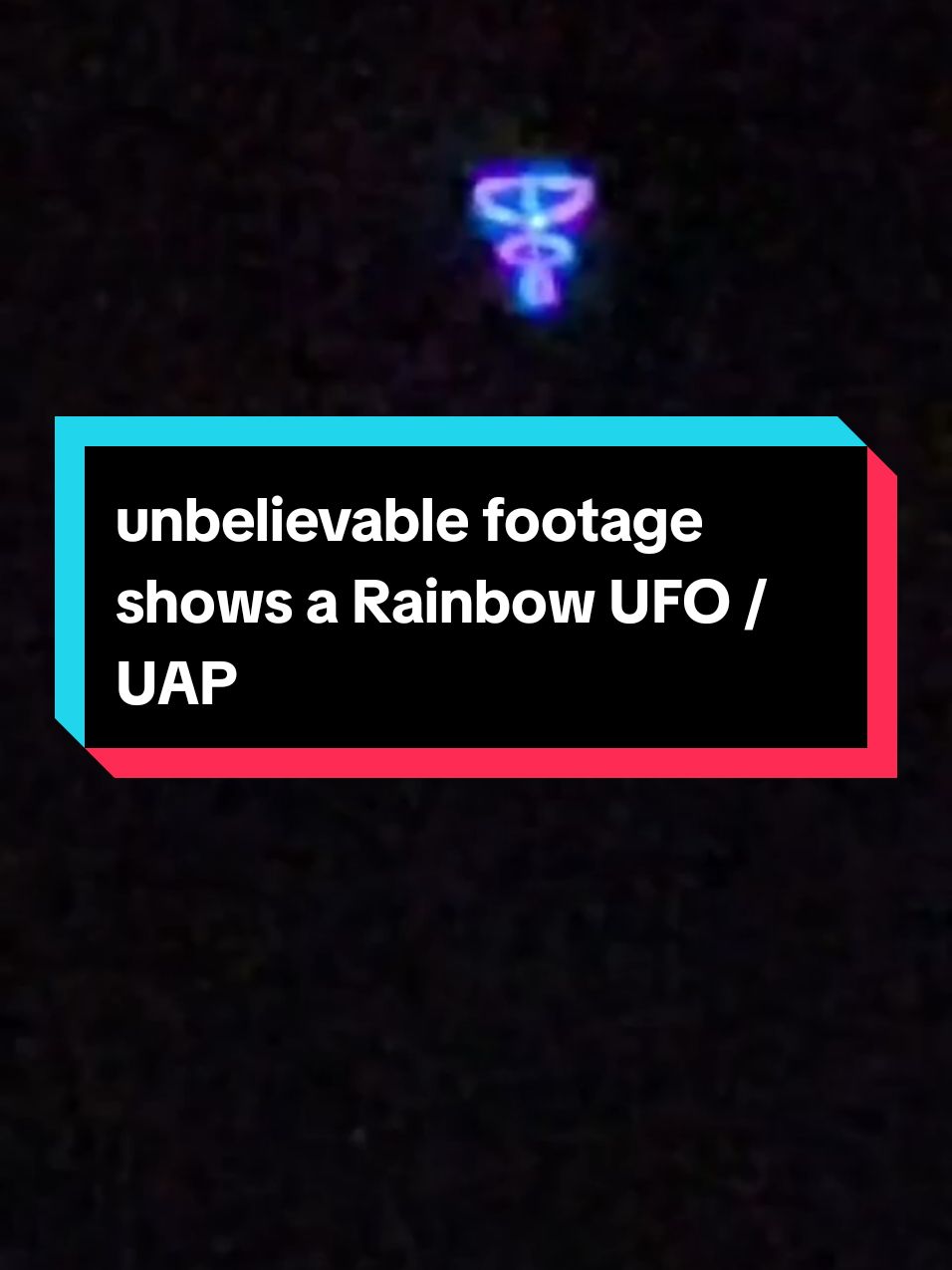 unbelievable footage shows a Rainbow UFO that changes colors! #ufo #uap #uaptiktok #ufosighting #uapnews #orb #rainbowufo #drones 