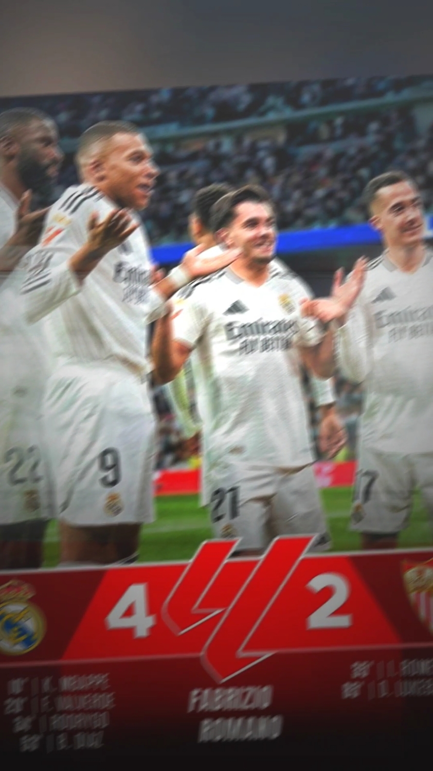 Gol penutup Real Madrid vs Sevilla 🤷‍♂️🤷🤷‍♂️🤷 (🤣) ⚽ 10' Mbappé  ⚽ 20' Valverde  ⚽ 34' Rodrygo  ⚽ 35' Isaac  ⚽ 53' Brahim  ⚽ 85' Lukébakio #Realmadrid #madrid #madridista #sevilla #footballtiktok #berandatiktok #fyp 