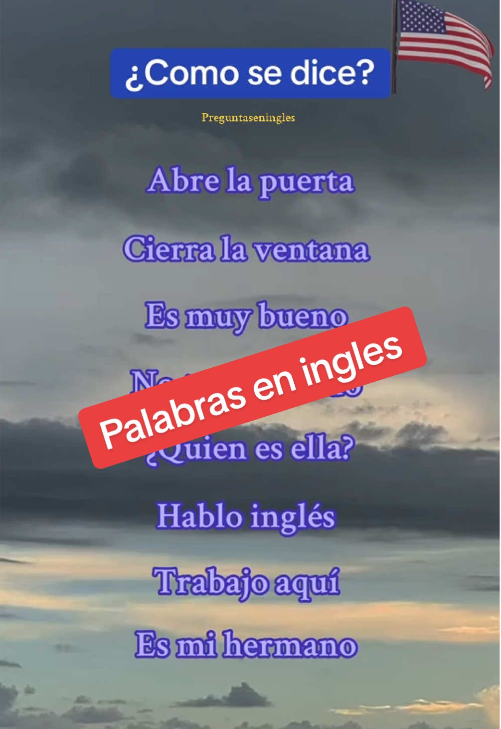 Palabras en ingles #ingles #inglesfacil #inglesrapido #aprendeingles78 #inglesamericano 