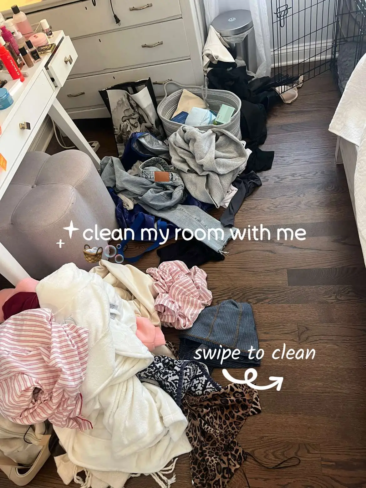 your motivation to clean your messy a$$ room!! #cleaning #beforeandafter #cleanwithme #roommakeover #motivation #cleaningmotivation #satisfying 