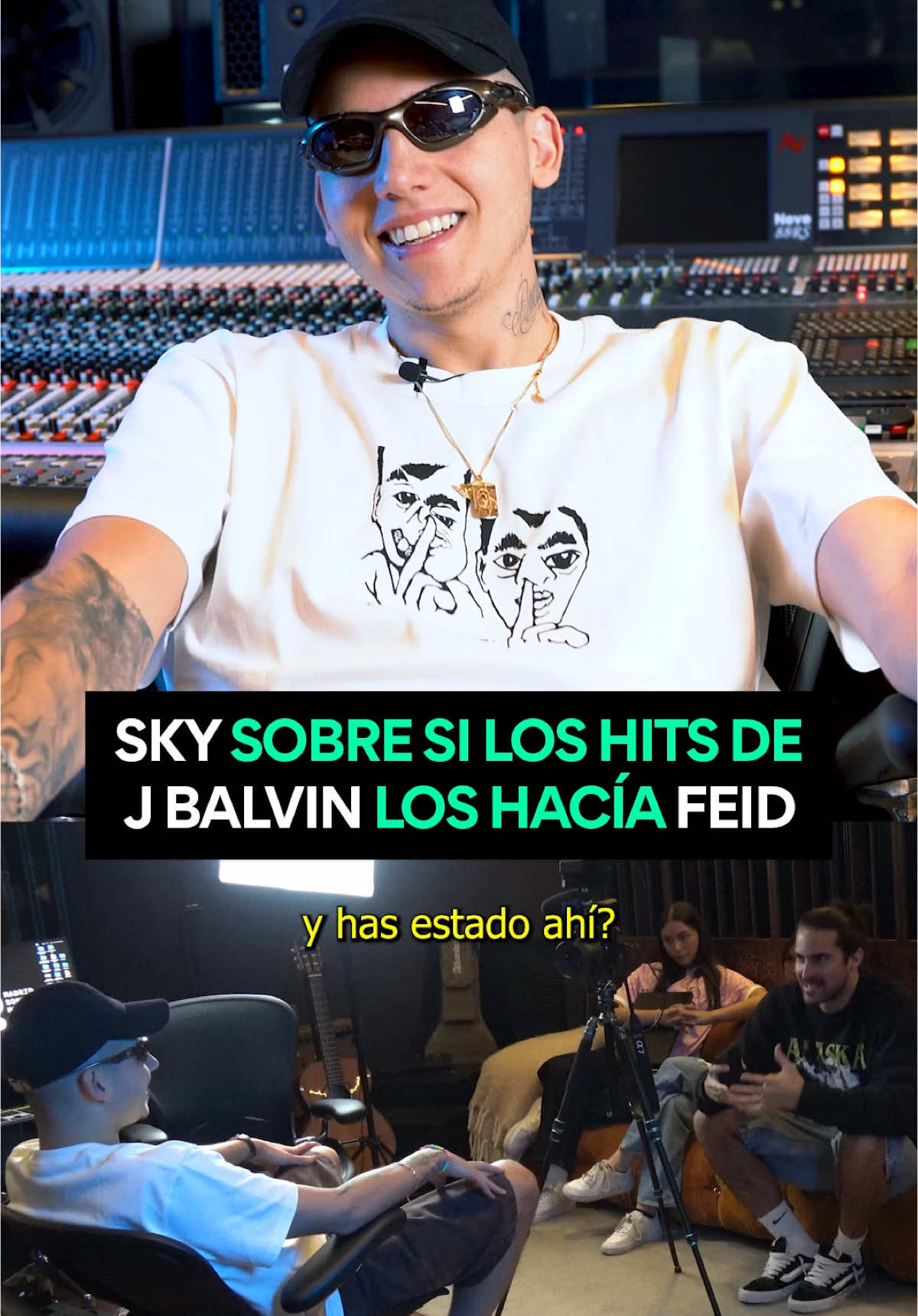 Sky responde a si los hits de J Balvin realmente los hizo Feid #feid #jbalvin #sky #cypher